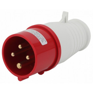 Вилка прямая ЭРА 3P+PE 16А IP44 V-16-3P-PE-IP44 Вилка прямая ЭРА 3P+PE 16А IP44 V-16-3P-PE-IP44