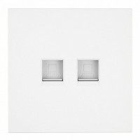Розетка двойная Ethernet RJ-45 без рамки Stekker Мия 50437