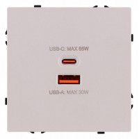 Розетка 2хUSB type A и C без рамки Kollinger Eclipse EC-024CM