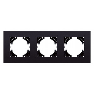 Рамка на 3 поста Kollinger Reflex MG RM3BK Рамка на 3 поста Kollinger Reflex MG RM3BK