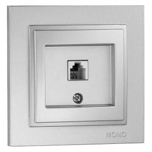 Розетка телефонная RJ-11 Mono Electric Despina 102-212105-124 Розетка телефонная RJ-11 Mono Electric Despina 102-212105-124