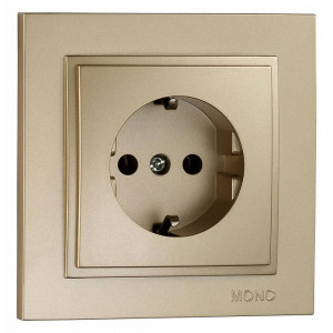 Розетка с заземлением Mono Electric Despina 102-222221-117 Розетка с заземлением Mono Electric Despina 102-222221-117