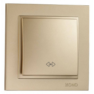 Выключатель перекрестный одноклавишный Mono Electric Despina 102-222225-112 Выключатель перекрестный одноклавишный Mono Electric Despina 102-222225-112