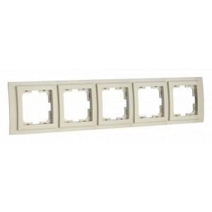Рамка на 5 постов Mono Electric Larissa 103-171700-164 Рамка на 5 постов Mono Electric Larissa 103-171700-164