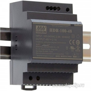Блок питания на DIN-рейку Mean Well HDR-100-24N 24В 4.2А 100.8Вт HDR-100-24N Блок питания на DIN-рейку Mean Well HDR-100-24N 24В 4.2А 100.8Вт HDR-100-24N