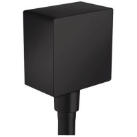 Шланговое подсоединение Hansgrohe FixFit Square с обратным клапаном матовый черный 26455670