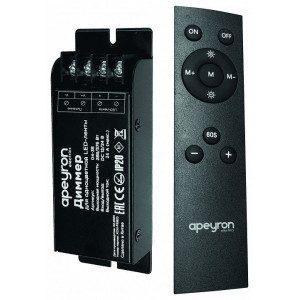 Контроллер-диммер и регулятор ЦТ с пультом ДУ Apeyron Electrics 04-38 Контроллер-диммер и регулятор ЦТ с пультом ДУ Apeyron Electrics 04-38