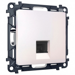 Розетка Ethernet RJ-45 и со шторками, без рамки Ambrella Volt ALFA MA212005 Розетка Ethernet RJ-45 и со шторками, без рамки Ambrella Volt ALFA MA212005