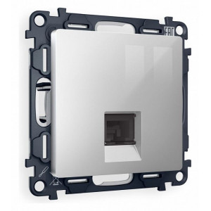 Розетка Ethernet RJ-45 и со шторками, без рамки Ambrella Volt Quant MA412010