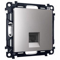 Розетка Ethernet RJ-45 и со шторками, без рамки Ambrella Volt ALFA MA512005