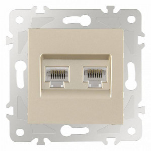 Розетка Ethernet RJ-45 без рамки Arte Milano am-203 203.45-2.shampan Розетка Ethernet RJ-45 без рамки Arte Milano am-203 203.45-2.shampan