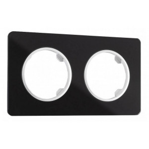 Рамка на 2 поста Arte Milano am-502.13 502.13-2.black Рамка на 2 поста Arte Milano am-502.13 502.13-2.black