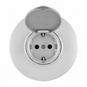 Розетка с заземлением и шторкой, с крышкой Arte Milano SET08-1 SET08-1-41-1 silver Розетка с заземлением и шторкой, с крышкой Arte Milano SET08-1 SET08-1-41-1 silver