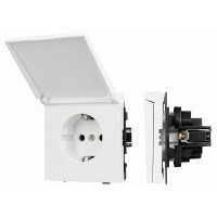 Розетка влагозащищенная с заземлением с крышкой, без рамки Arlight SCT-TENDO 054090