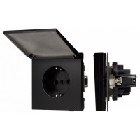 Розетка влагозащищенная с заземлением с крышкой, без рамки Arlight SCT-TENDO 054091