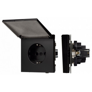 Розетка влагозащищенная с заземлением с крышкой, без рамки Arlight SCT-TENDO 054091