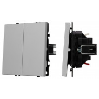 Выключатель двухклавишный без рамки Arlight SWT-NOBE 059420