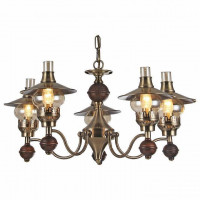 Подвесная люстра Arte Lamp Trattoria 5 ламп A5664LM-5AB
