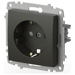 Розетка с заземлением и со шторкой, без рамки Elbi Eleсtriс Zena Vega 609-011100-243