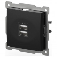 Розетка 2хUSB type A без рамки Elbi Eleсtriс Zena Vega 609-014800-143