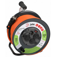 Удлинитель с выключателем Эра  RMx-4es-3x2.5-30m-IP44