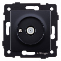 ТВ-розетка и SAT-розетка оконечная без рамки Kollinger  REA-020BK