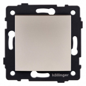 Выключатель перекрестный одноклавишный без рамки Kollinger REA-R-006GD Выключатель перекрестный одноклавишный без рамки Kollinger REA-R-006GD