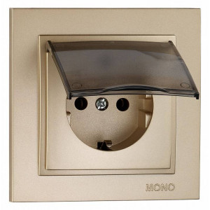 Розетка с заземлением с крышкой Mono Electric Despina 102-222221-118 Розетка с заземлением с крышкой Mono Electric Despina 102-222221-118