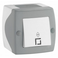Выключатель проходной одноклавишный Mono Electric Octans IP20 104-020001-109