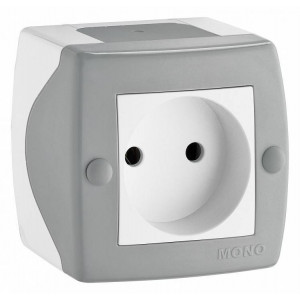 Розетка без заземления Mono Electric Octans IP20 104-020006-116 Розетка без заземления Mono Electric Octans IP20 104-020006-116