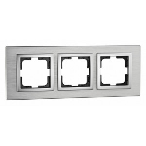 Рамка на 3 поста Mono Electric Style Aluminium 107-800000-162 Рамка на 3 поста Mono Electric Style Aluminium 107-800000-162