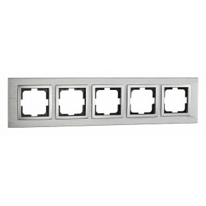 Рамка на 5 постов Mono Electric Style Aluminium 107-800000-164 Рамка на 5 постов Mono Electric Style Aluminium 107-800000-164