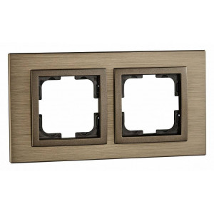 Рамка на 2 поста Mono Electric Style Aluminium 107-810000-161 Рамка на 2 поста Mono Electric Style Aluminium 107-810000-161