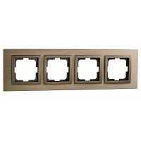 Рамка на 4 поста Mono Electric Style Aluminium 107-810000-163