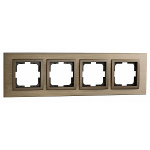 Рамка на 4 поста Mono Electric Style Aluminium 107-810000-163 Рамка на 4 поста Mono Electric Style Aluminium 107-810000-163