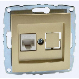 Розетка Ethernet RJ-45 без рамки Mono Electric Despina / Larissa 500-002205-125 Розетка Ethernet RJ-45 без рамки Mono Electric Despina / Larissa 500-002205-125