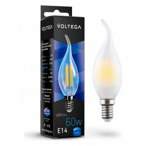 Лампа светодиодная Voltega Candel wind matt 6W 7026