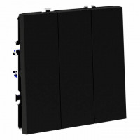 Выключатель трехклавишный без рамки Voltum S70 VLS030108