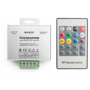Контроллер-регулятор цвета RGB с пультом ДУ Apeyron Electrics 04-39 Контроллер-регулятор цвета RGB с пультом ДУ Apeyron Electrics 04-39