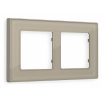 Рамка на 2 поста Ambrella Volt Arctic AF580362