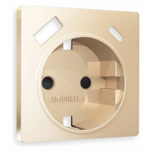 Накладка для розетки с заземлением и со шторками и 2хUSB type A и C Ambrella Volt Quant AP6100 Накладка для розетки с заземлением и со шторками и 2хUSB type A и C Ambrella Volt Quant AP6100