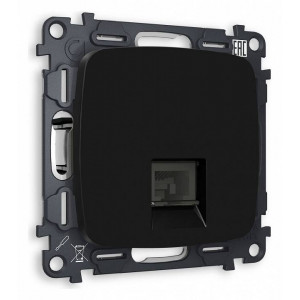 Розетка телефонная RJ-11 со штрокой, без рамки Ambrella Volt Quant MO812030 Розетка телефонная RJ-11 со штрокой, без рамки Ambrella Volt Quant MO812030