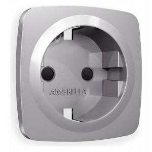 Накладка для розетки с заземлением и со шторками Ambrella Volt Quant OP5070 Накладка для розетки с заземлением и со шторками Ambrella Volt Quant OP5070
