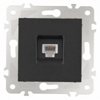 Розетка телефонная RJ-11 без рамки Arte Milano am-203 203.51-1.black