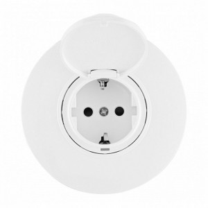 Розетка с заземлением и шторкой, с крышкой Arte Milano SET08-1 SET08-1-41-1 white Розетка с заземлением и шторкой, с крышкой Arte Milano SET08-1 SET08-1-41-1 white