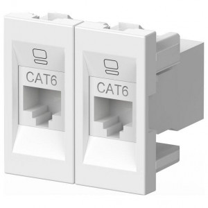 Розетка двойная Ethernet RJ-45 без рамки Elbi Eleсtriс Moda Vox 611-040232-248 Розетка двойная Ethernet RJ-45 без рамки Elbi Eleсtriс Moda Vox 611-040232-248