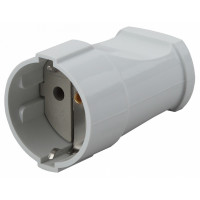 Розетка с заземлением Эра  Rx2-W