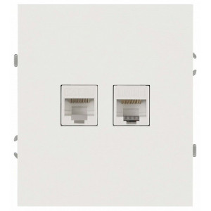 Розетка двойная Ethernet RJ-45 без рамки Эра Arktik 16-3108-01 Розетка двойная Ethernet RJ-45 без рамки Эра Arktik 16-3108-01