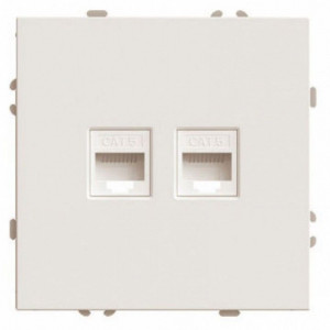 Розетка двойная Ethernet RJ-45 Stekker Эмили 49900 Розетка двойная Ethernet RJ-45 Stekker Эмили 49900