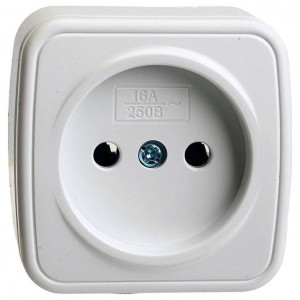 Розетка без заземления Stekker Basic 50074